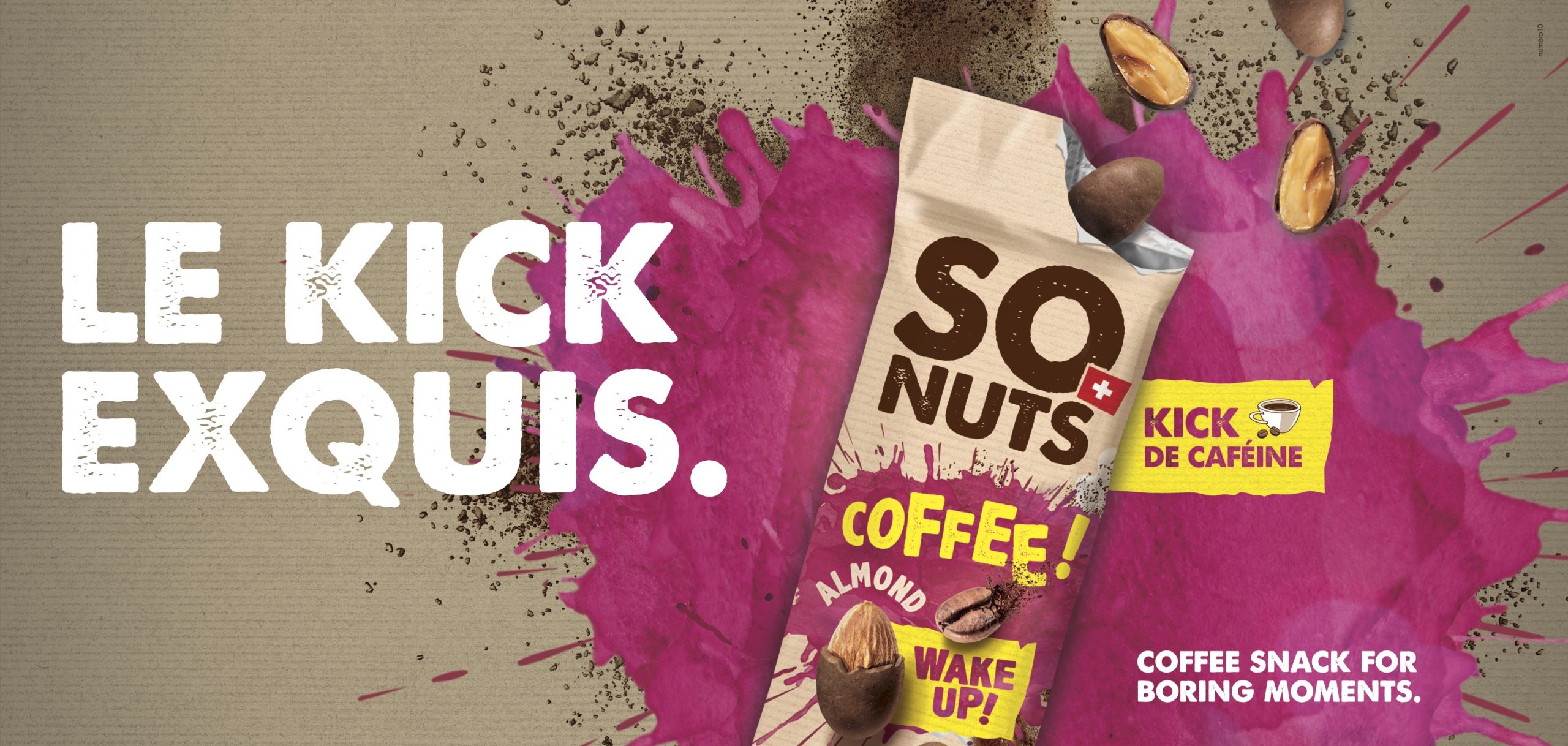 Campagne Digitale & Campagne d'influence de l’agence de publicité romande Numéro10 pour les Chocolats So Nuts Coffee de Camille Bloch.