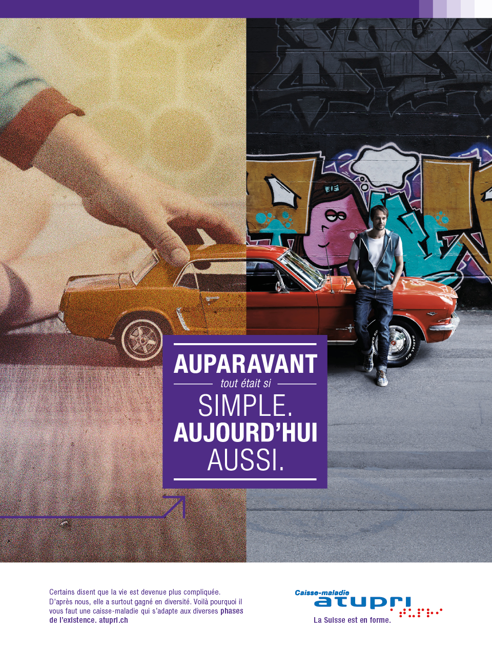 Campagne d’image, offline et online de l’agence de communication bilingue Numéro10 pour Atupri