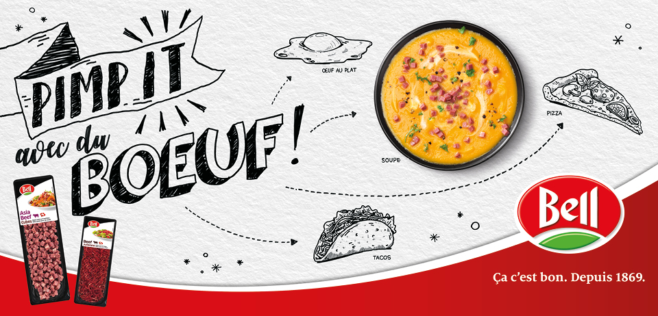 Campagne produits offline et online de l'Agence de brand content Numéro10 pour Bell Suisse