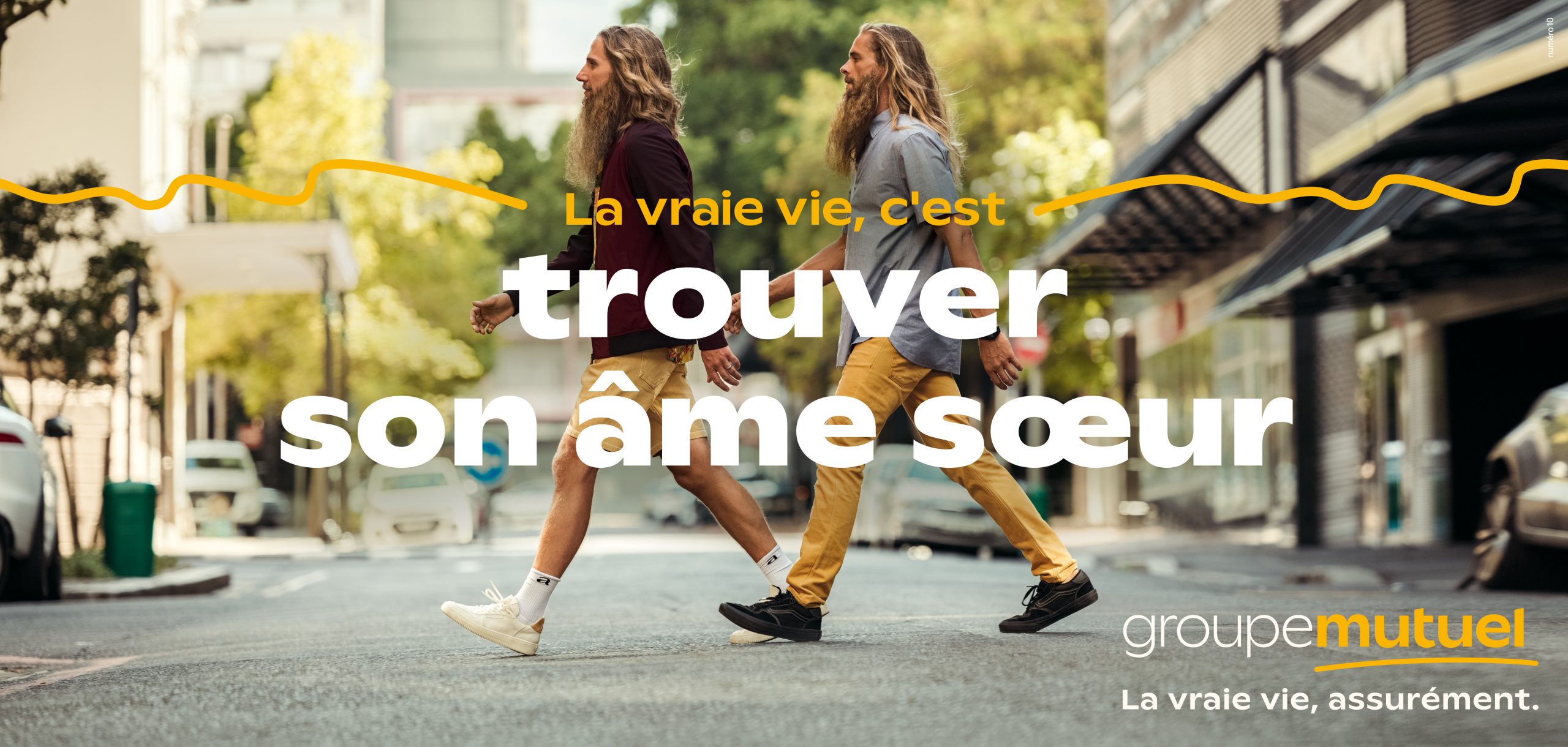 Image de la Campagne billboards de sponsoring TV de l’agence de communication bilingue Numéro10 pour Groupe Mutuel.
