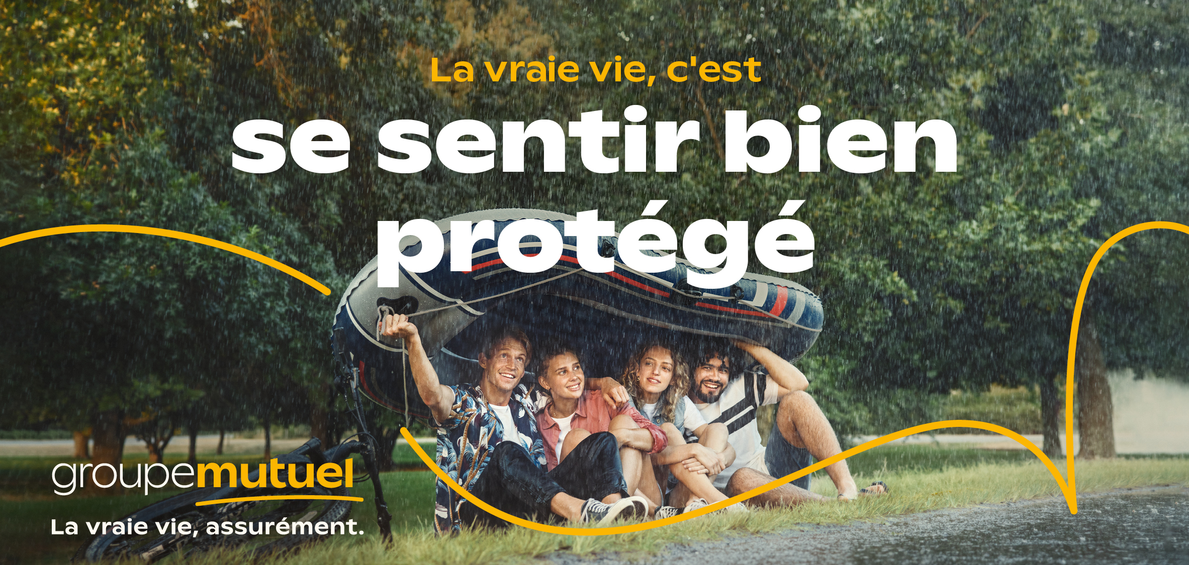Image de la Campagne billboards de sponsoring TV de l’agence de communication bilingue Numéro10 pour Groupe Mutuel.