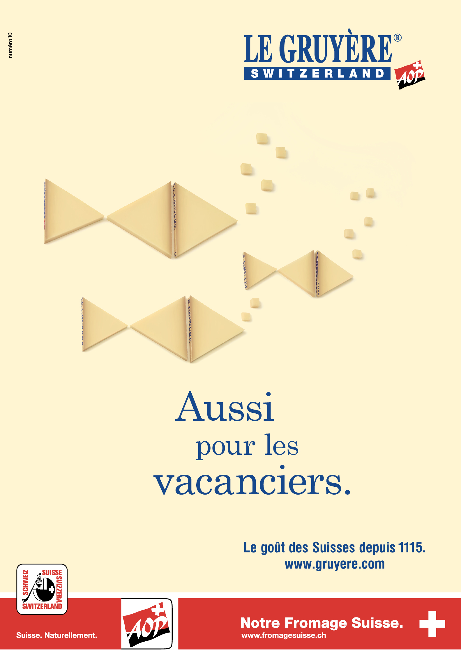 Campagne d'affichage du Gruyère AOP, réalisée par l’agence de communication bilingue Numéro10.
