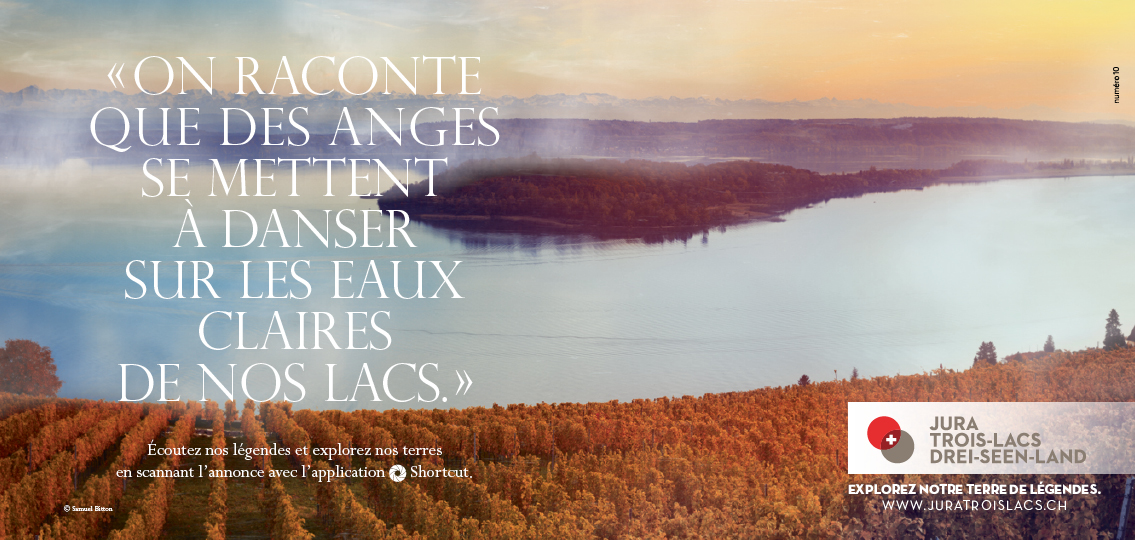 Campagne de communication 360, Affichage et Social media ad de l’agence de communication bilingue Numéro10 pour Jura Trois-Lacs et Jura.ch