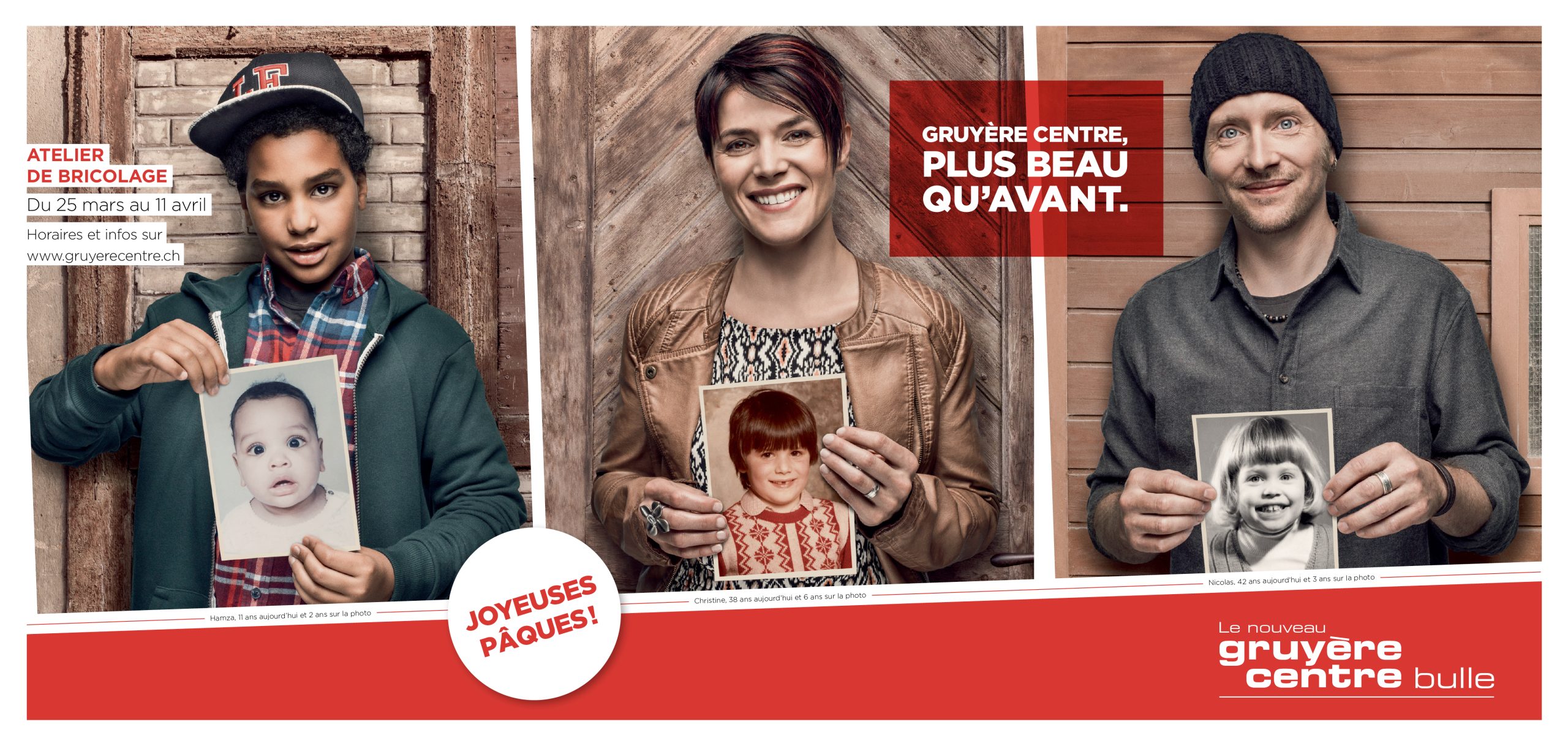 Campagne de communication offline, online et social media ad de l’agence de branding et communication Numéro10 pour les centres Migros et Manor.