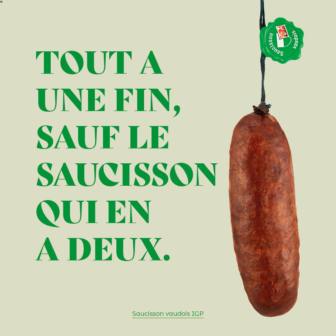 Social media content de l'Association de la Charcuterie Vaudoise, réalisé par l'agence de communication numéro 10.