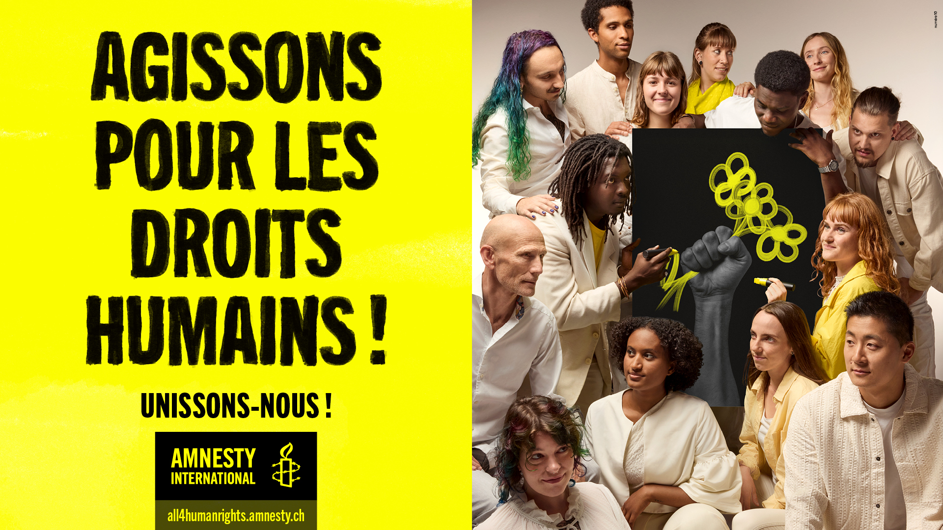 Amnesty campagne All 4 human rights